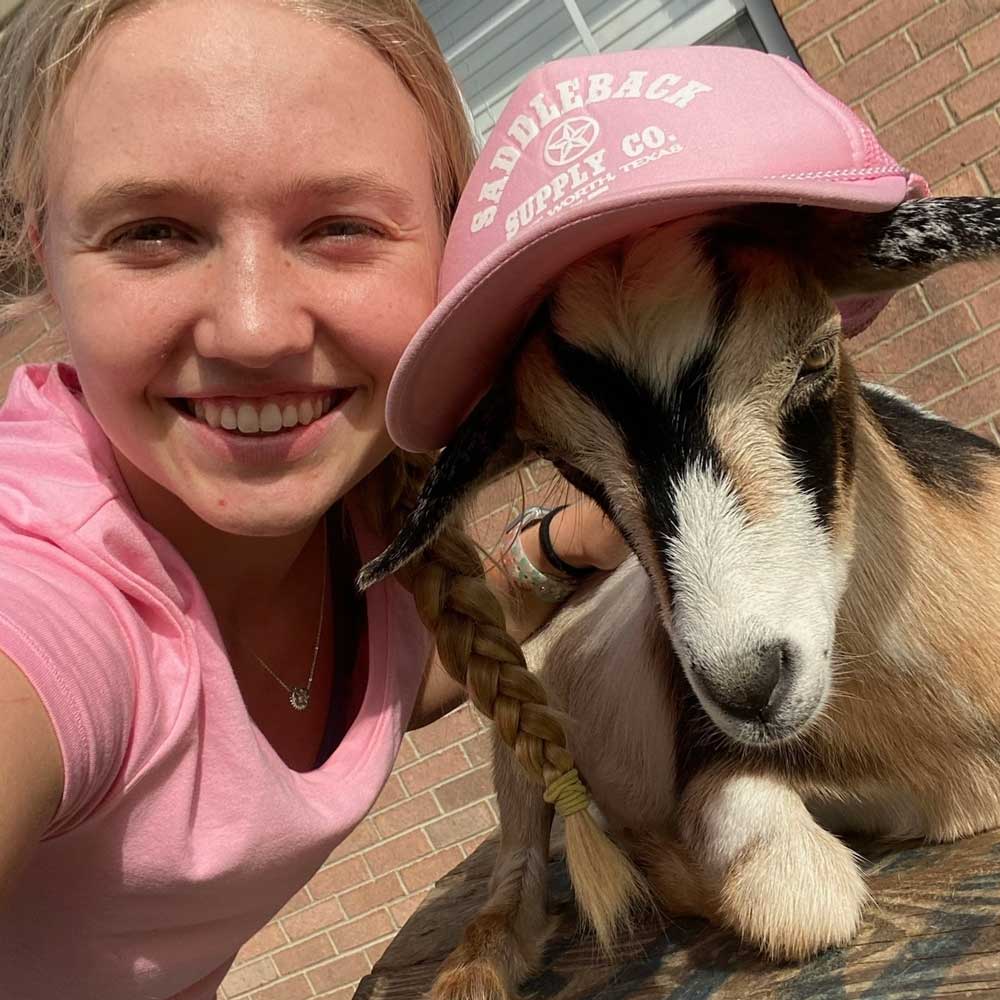 Tim McGraw goat with visitor